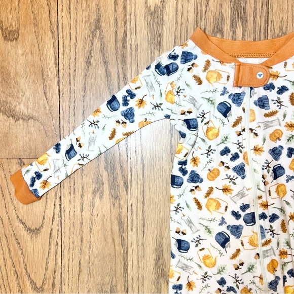 Burt’s Bees Baby One Piece Footed Snug Fit Footed Sleeper Pajamas Size 18 Months - Picture 3 of 8
